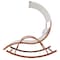 Deko Living Outdoor Cedar Wood Patio Lounge Daybed w/ White Textilene Fabric & Canopy COP20205WHT - alternate 2